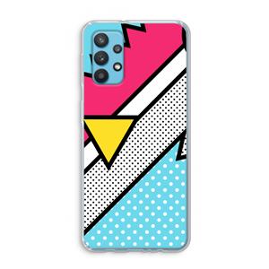 CaseCompany Pop Art #3: Samsung Galaxy A32 4G Transparant Hoesje