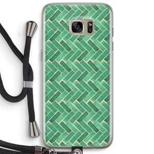 CaseCompany Moroccan tiles 2: Samsung Galaxy S7 Edge Transparant Hoesje met koord