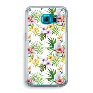 CaseCompany Gele kuif: Samsung Galaxy S6 Transparant Hoesje