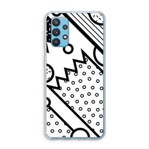 CaseCompany Pop Art #4: Samsung Galaxy A32 4G Transparant Hoesje