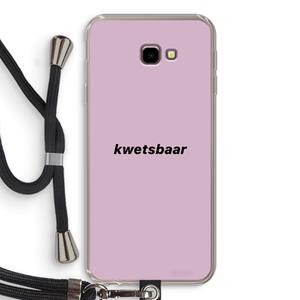 CaseCompany kwetsbaar: Samsung Galaxy J4 Plus Transparant Hoesje met koord