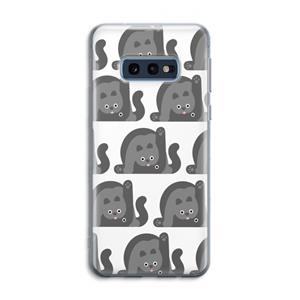 CaseCompany Cats: Samsung Galaxy S10e Transparant Hoesje