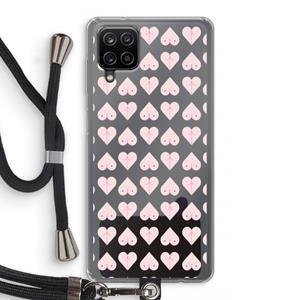 CaseCompany Ass 'n Titties: Samsung Galaxy A12 Transparant Hoesje met koord