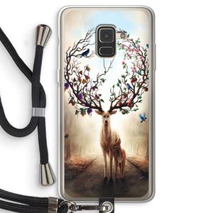 CaseCompany Seasons Change: Samsung Galaxy A8 (2018) Transparant Hoesje met koord