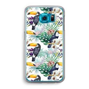 CaseCompany Tukans: Samsung Galaxy S6 Transparant Hoesje