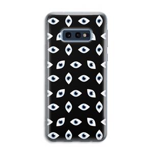 CaseCompany Eyes pattern: Samsung Galaxy S10e Transparant Hoesje