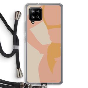 CaseCompany Bikini body: Samsung Galaxy A42 5G Transparant Hoesje met koord