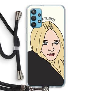 CaseCompany Ashley: Samsung Galaxy A32 4G Transparant Hoesje met koord