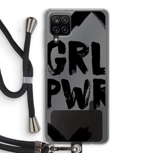 CaseCompany Girl Power #2: Samsung Galaxy A12 Transparant Hoesje met koord