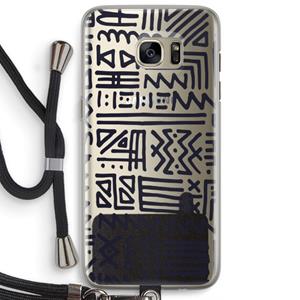 CaseCompany Marrakech print: Samsung Galaxy S7 Edge Transparant Hoesje met koord