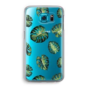 CaseCompany Tropische bladeren: Samsung Galaxy S6 Transparant Hoesje