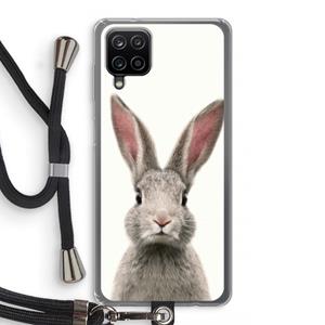 CaseCompany Daisy: Samsung Galaxy A12 Transparant Hoesje met koord