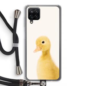 CaseCompany Duke: Samsung Galaxy A12 Transparant Hoesje met koord