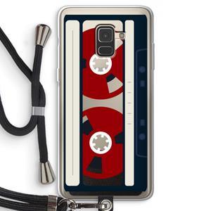 CaseCompany Here's your tape: Samsung Galaxy A8 (2018) Transparant Hoesje met koord