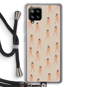 CaseCompany You're so golden: Samsung Galaxy A42 5G Transparant Hoesje met koord