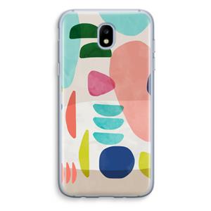 CaseCompany Bold Rounded Shapes: Samsung Galaxy J5 (2017) Transparant Hoesje