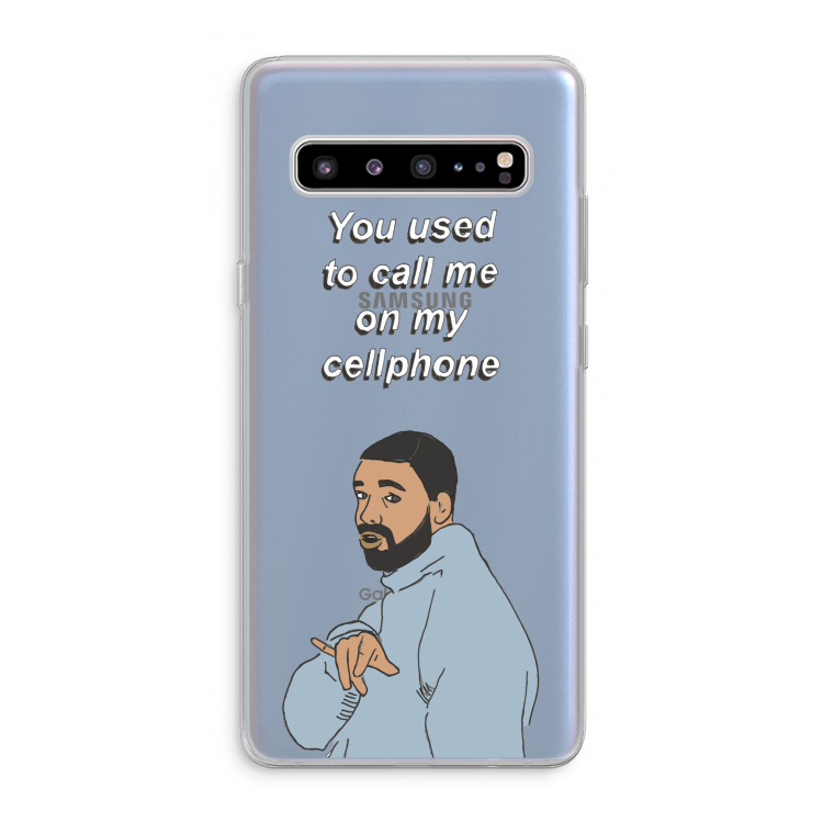 CaseCompany Hotline bling: Samsung Galaxy S10 5G Transparant Hoesje