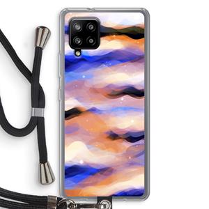 CaseCompany Donkere Wolken: Samsung Galaxy A42 5G Transparant Hoesje met koord