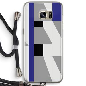 CaseCompany Gestalte 2: Samsung Galaxy S7 Edge Transparant Hoesje met koord
