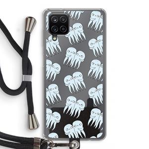 CaseCompany Octopussen: Samsung Galaxy A12 Transparant Hoesje met koord
