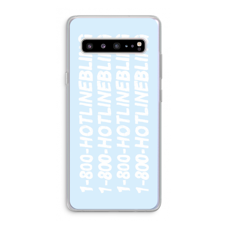 CaseCompany Hotline bling blue: Samsung Galaxy S10 5G Transparant Hoesje
