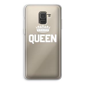 CaseCompany Queen zwart: Samsung Galaxy A8 (2018) Transparant Hoesje