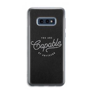 CaseCompany Capable: Samsung Galaxy S10e Transparant Hoesje