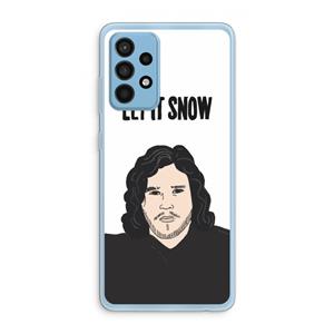 CaseCompany Let It Snow: Samsung Galaxy A52 Transparant Hoesje
