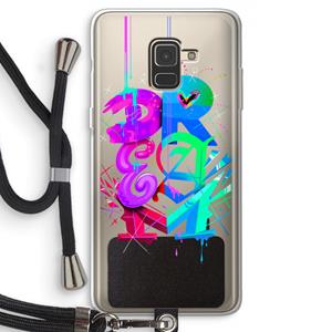 CaseCompany Dream: Samsung Galaxy A8 (2018) Transparant Hoesje met koord