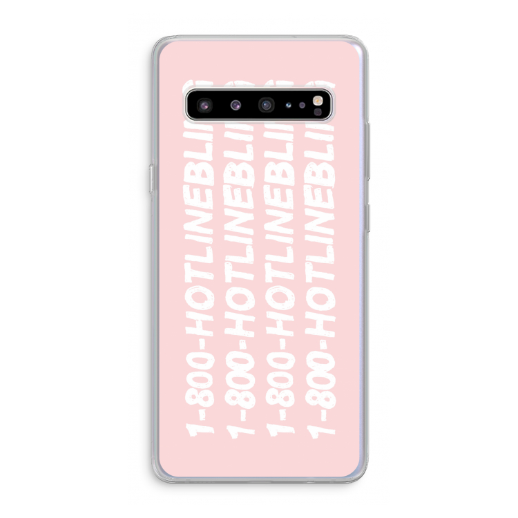 CaseCompany Hotline bling pink: Samsung Galaxy S10 5G Transparant Hoesje