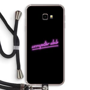 CaseCompany Vice Black: Samsung Galaxy J4 Plus Transparant Hoesje met koord