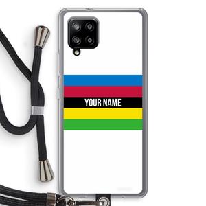 CaseCompany WK Wielrennen: Samsung Galaxy A42 5G Transparant Hoesje met koord