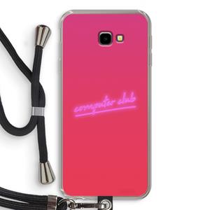 CaseCompany Vice Glow: Samsung Galaxy J4 Plus Transparant Hoesje met koord