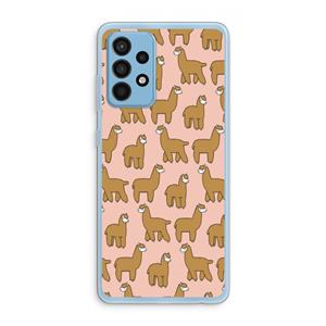 CaseCompany Alpacas: Samsung Galaxy A52 Transparant Hoesje