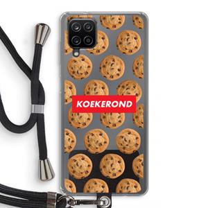 CaseCompany Koekerond: Samsung Galaxy A12 Transparant Hoesje met koord
