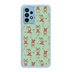 CaseCompany Gymboys: Samsung Galaxy A52 Transparant Hoesje
