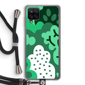 CaseCompany Bushes: Samsung Galaxy A12 Transparant Hoesje met koord