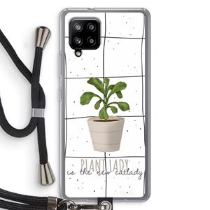 CaseCompany Kamerplant op vensterruit: Samsung Galaxy A42 5G Transparant Hoesje met koord