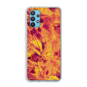 CaseCompany Eternal Fire: Samsung Galaxy A32 4G Transparant Hoesje