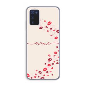 CaseCompany Kusjes: Samsung Galaxy A03s Transparant Hoesje