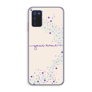 CaseCompany Sterren: Samsung Galaxy A03s Transparant Hoesje