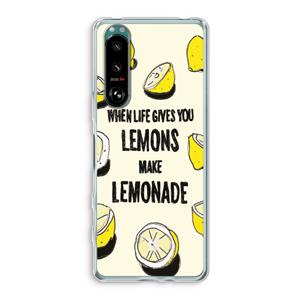 CaseCompany Lemonade: Sony Xperia 5 III Transparant Hoesje