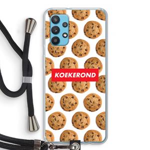 CaseCompany Koekerond: Samsung Galaxy A32 4G Transparant Hoesje met koord
