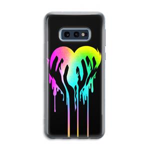CaseCompany Hold My Heart: Samsung Galaxy S10e Transparant Hoesje