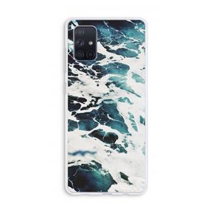 CaseCompany Golven: Galaxy A71 Transparant Hoesje