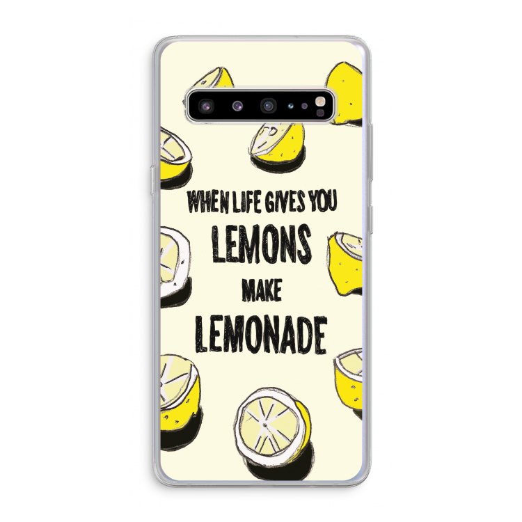 CaseCompany Lemonade: Samsung Galaxy S10 5G Transparant Hoesje