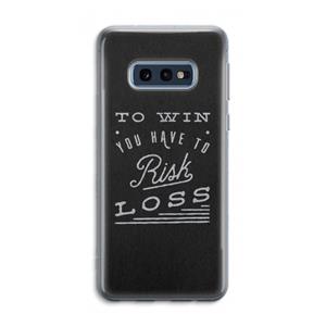 CaseCompany Risk loss: Samsung Galaxy S10e Transparant Hoesje