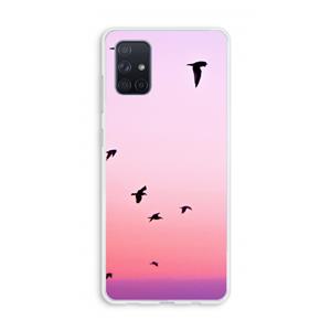 CaseCompany Fly away: Galaxy A71 Transparant Hoesje