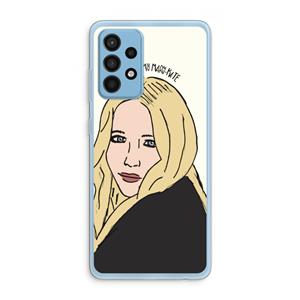 CaseCompany Mary Kate: Samsung Galaxy A52 Transparant Hoesje
