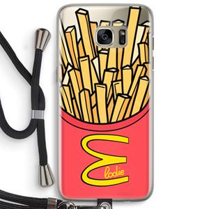 CaseCompany McElodie: Samsung Galaxy S7 Edge Transparant Hoesje met koord